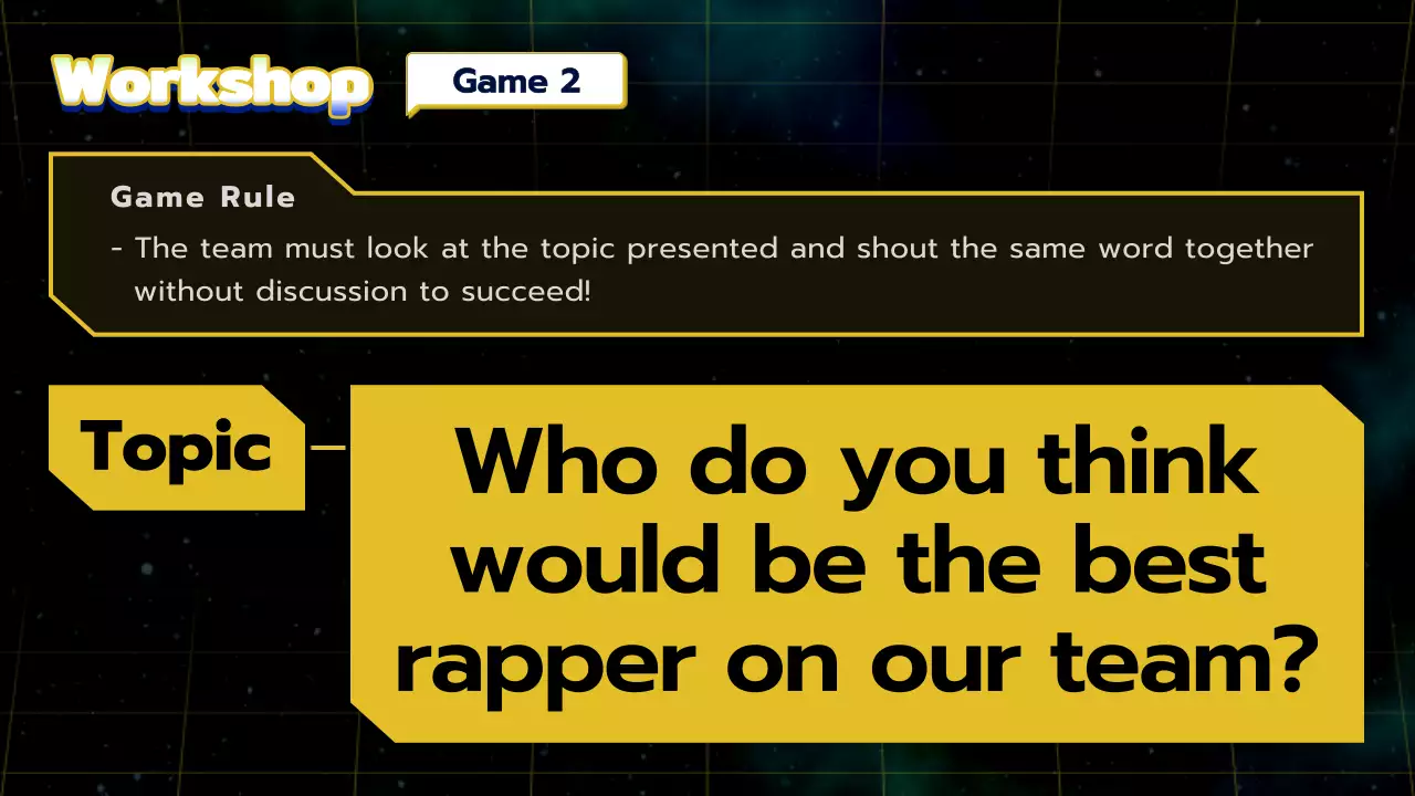 옐로우 레트로 워크숍 프레젠테이션