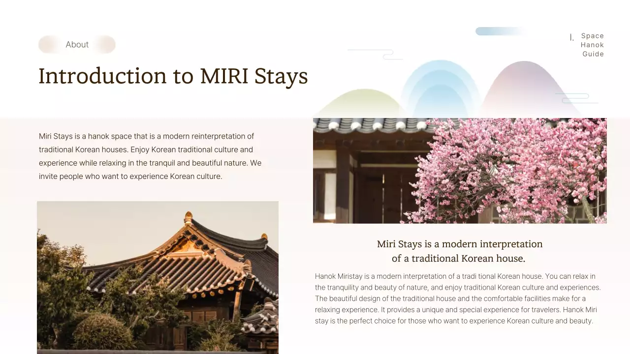 Beige Traditional Korean Stay Guide Presentation