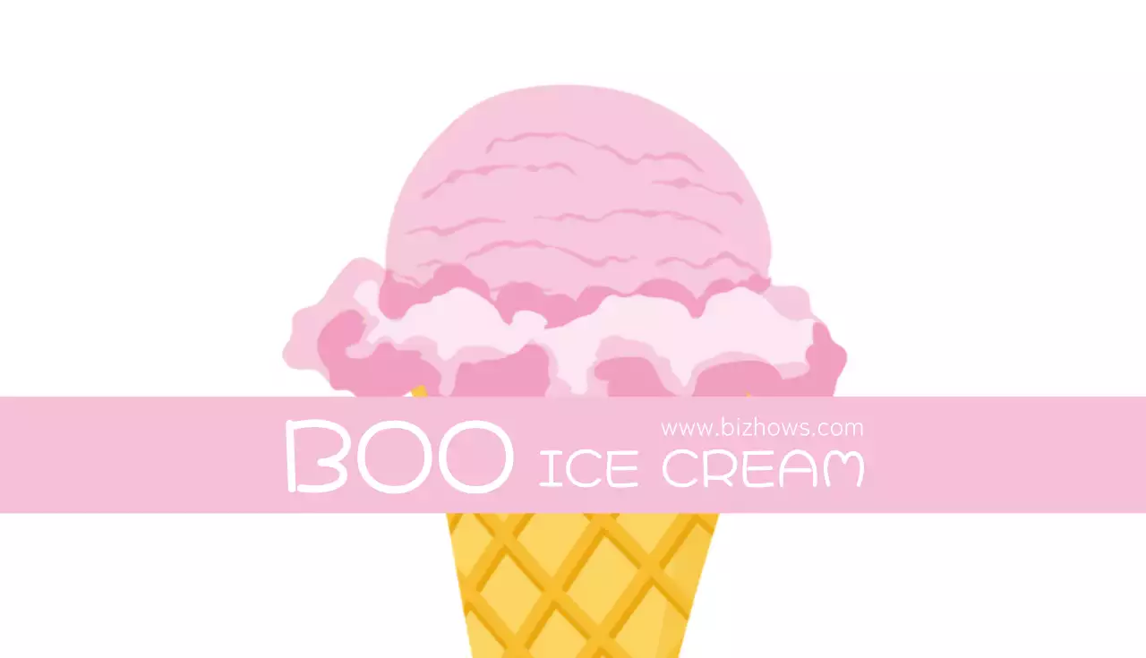 ピンク かわいい アイスクリーム 名刺