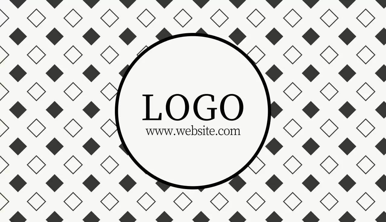 白黒 シンプル ビジネス 名刺