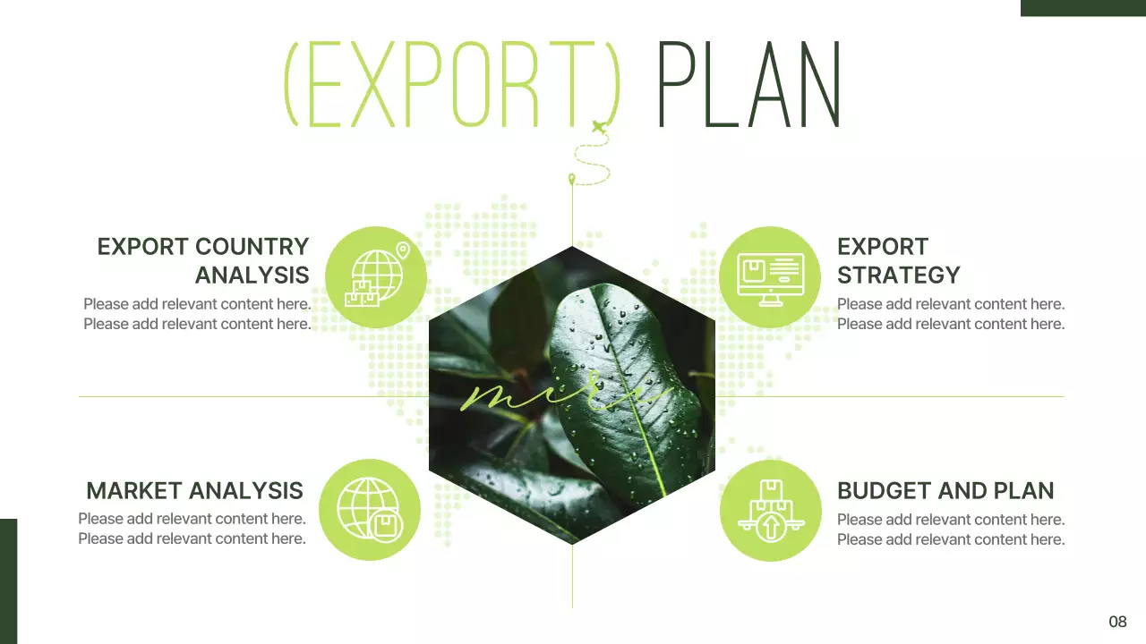 그린 러스틱 티 프로모션 프레젠테이션