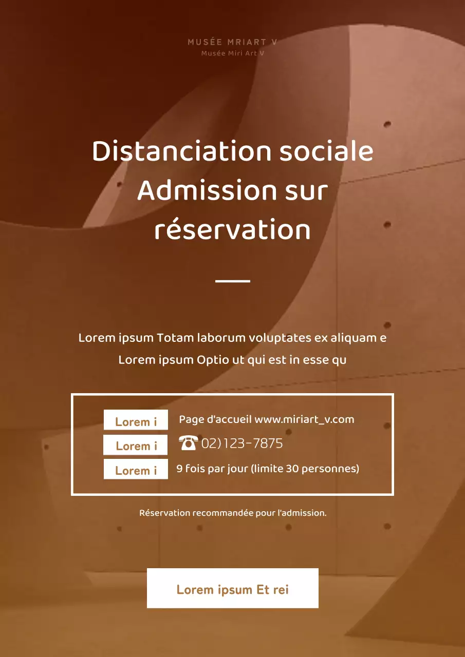 Pré-réservation et promotion d'une simple rencontre de fondateurs en dégradé de vert et de marron