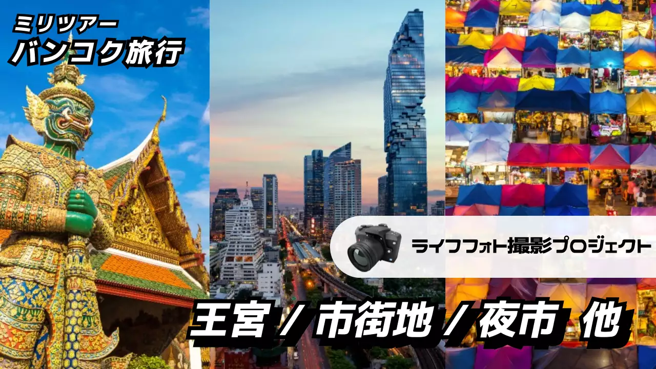 カラフル コラージュ 旅行 ポスター YouTube サムネイル