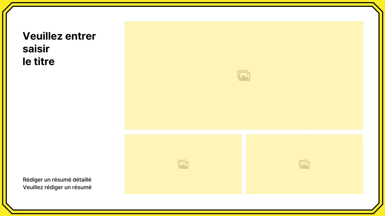 Mettez en évidence les mots-clés dans un style de ligne simple en jaune et menthe.