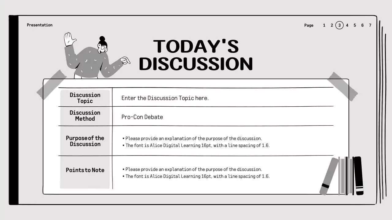 Grey Minimal Book Class Presentation