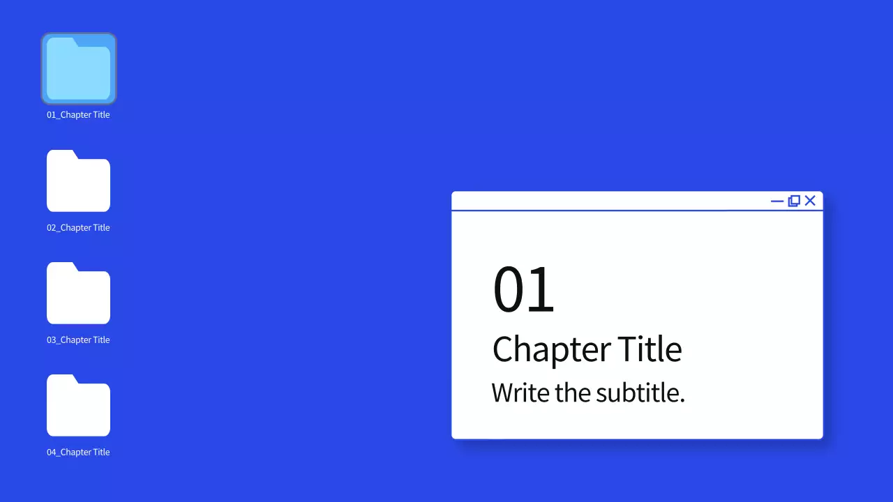 青 モダン ポートフォリオ ポートフォリオ プレゼンテーション
