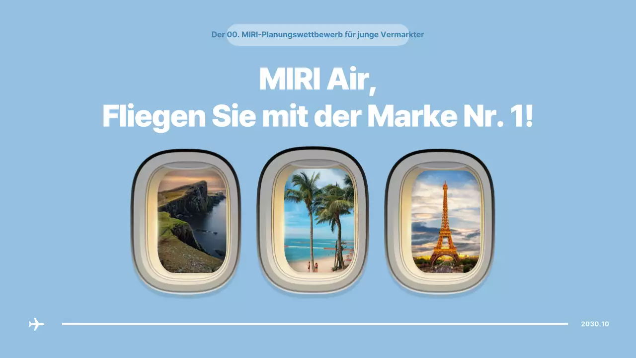 Flugzeugfenster in blauem Konzept Airline-Werbung kurz