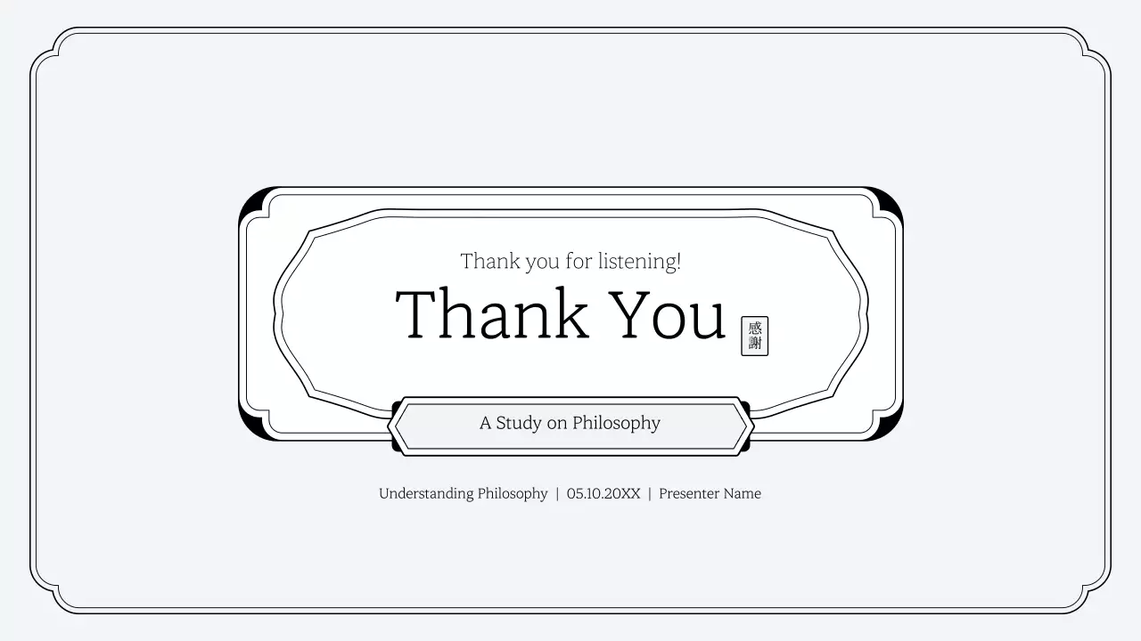 Grey Traditional Layout Presentation
