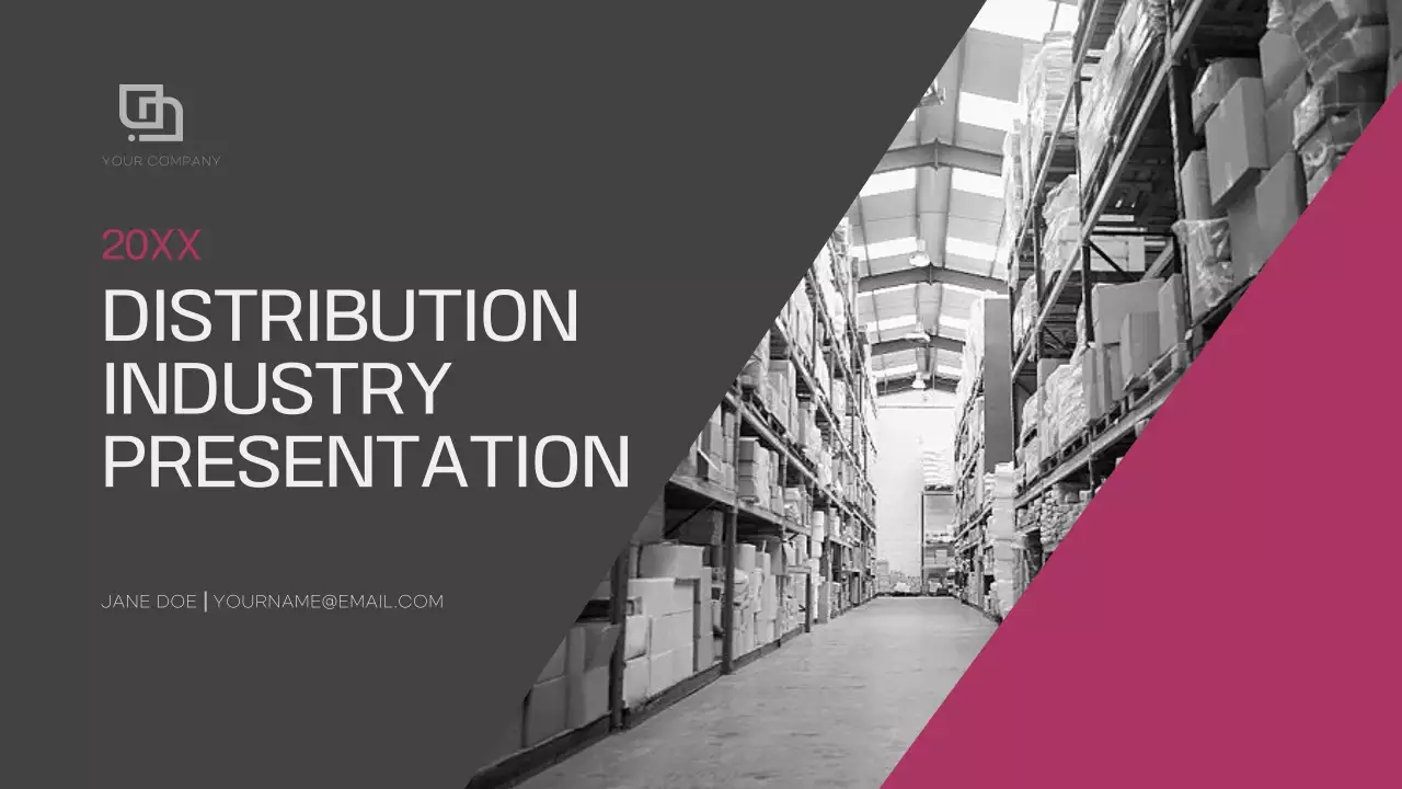 그레이 모던 유통 프리젠테이션