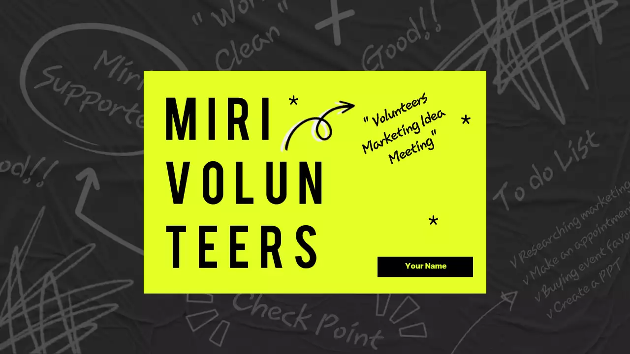 Neon Modern Volunteer Presentation