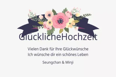 Glückliche Hochzeit