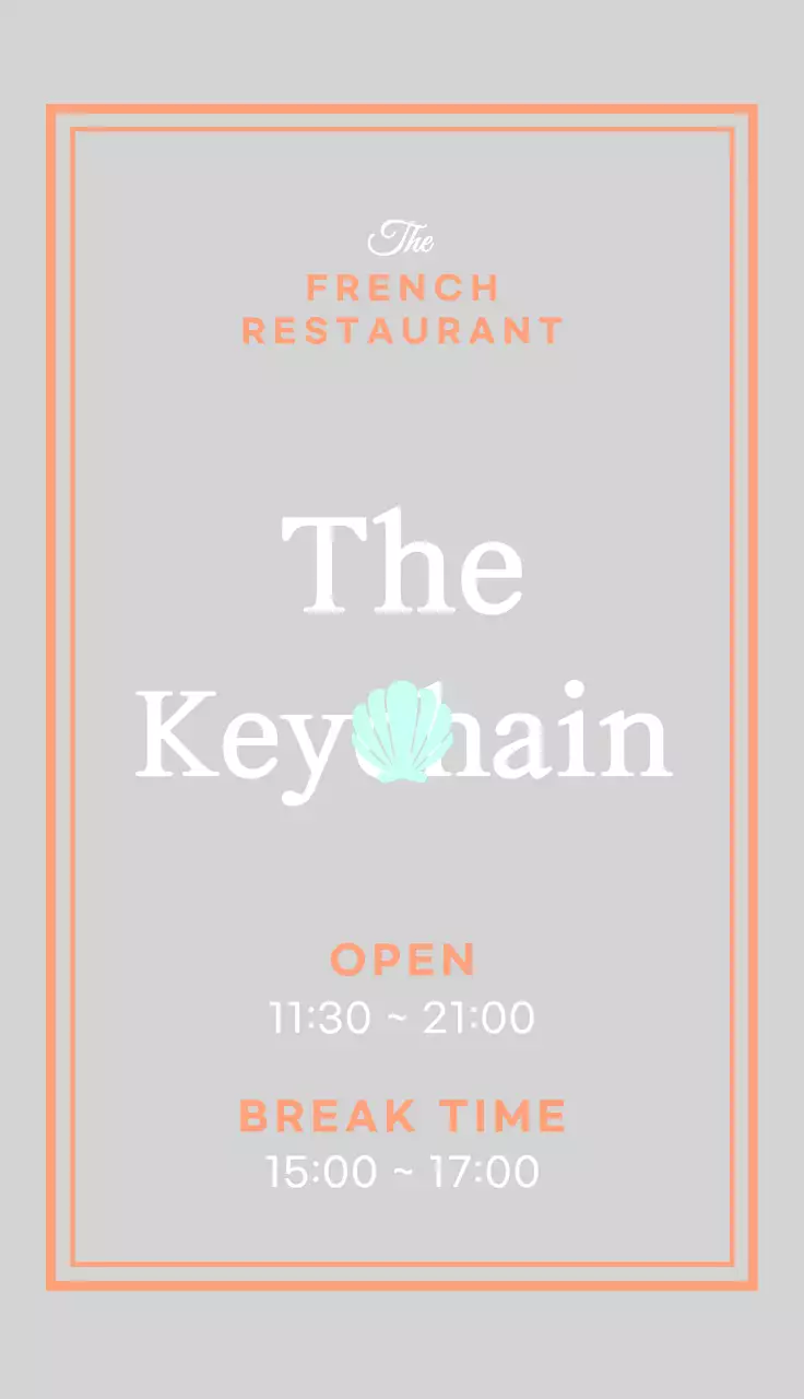 Promote an orange and mint emoji restaurant