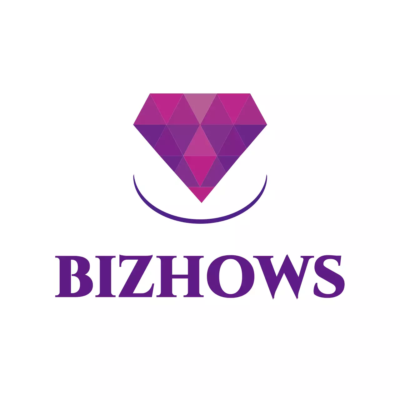紫 モダン ビジネス ロゴ