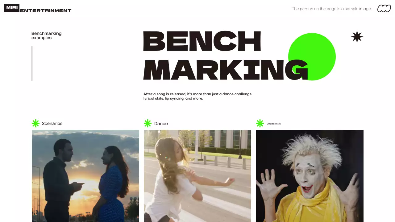 네온 모던 뮤직 프로모션 프리젠테이션