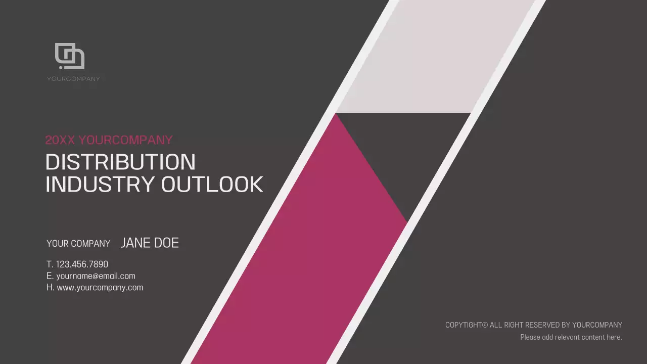 그레이 모던 유통 프리젠테이션