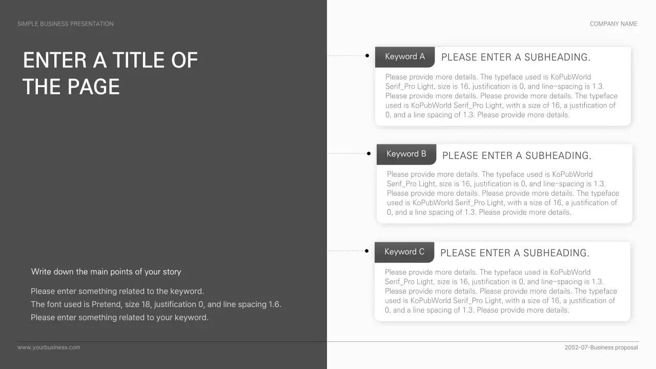 Grey Modern Business Document Presentation