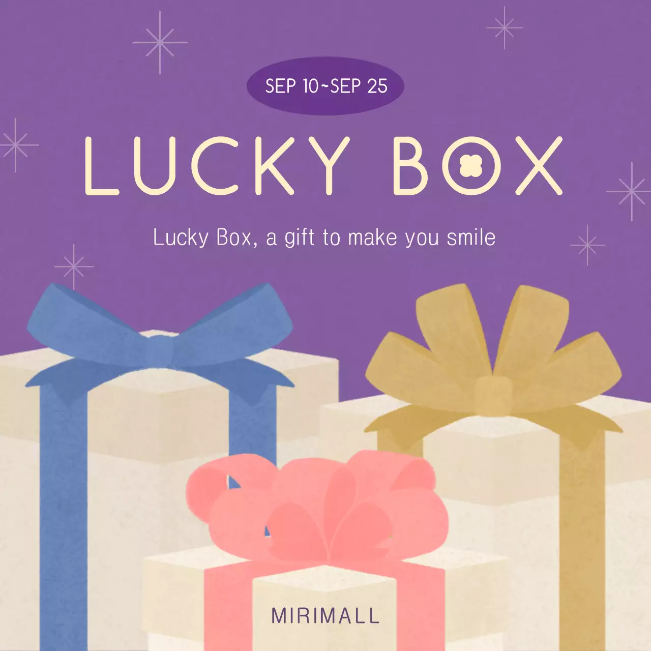 Purple Simple Gift Promotion Social Media Post