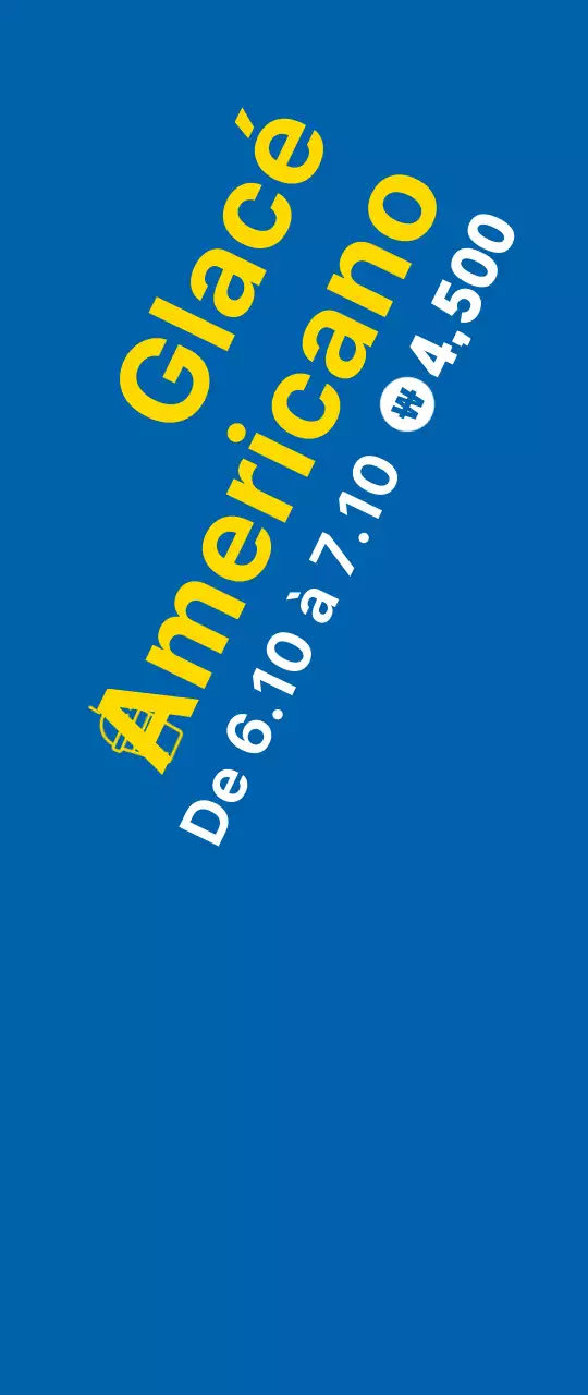 Promotion de vente d'un petit café sur fond bleu