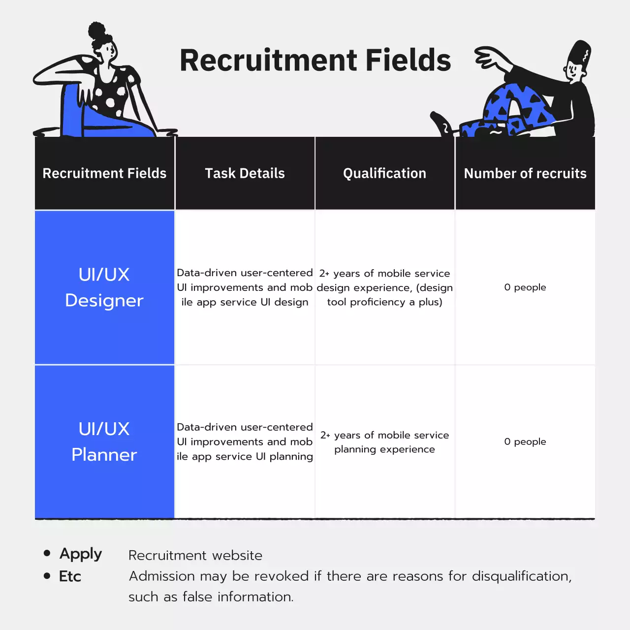 Dynamic, youthful business announcement with blue accents