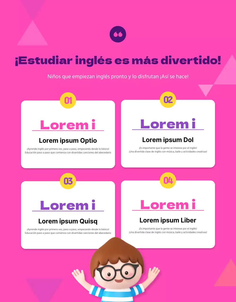 Detalles de la escuela de inglés