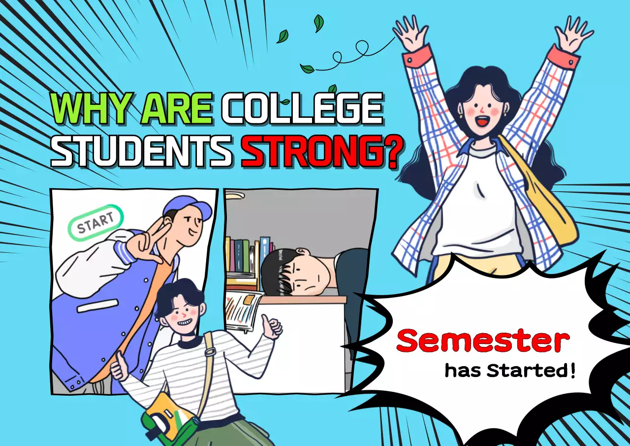 블루코믹 컬리지 발표 포스터