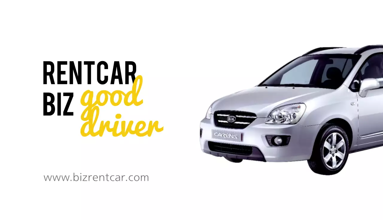 シルバー シンプル レンタカー 名刺