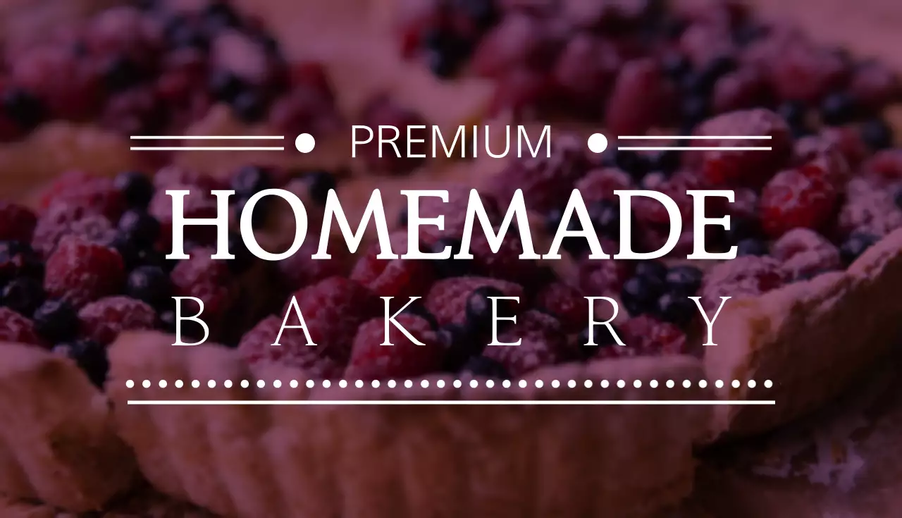 ピンク シンプル ベーカリー 名刺