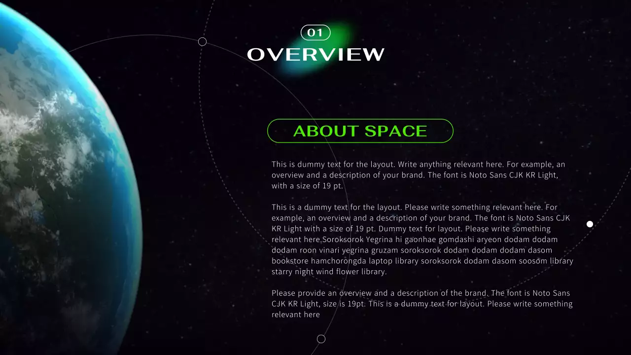 Black Modern Space Presentation