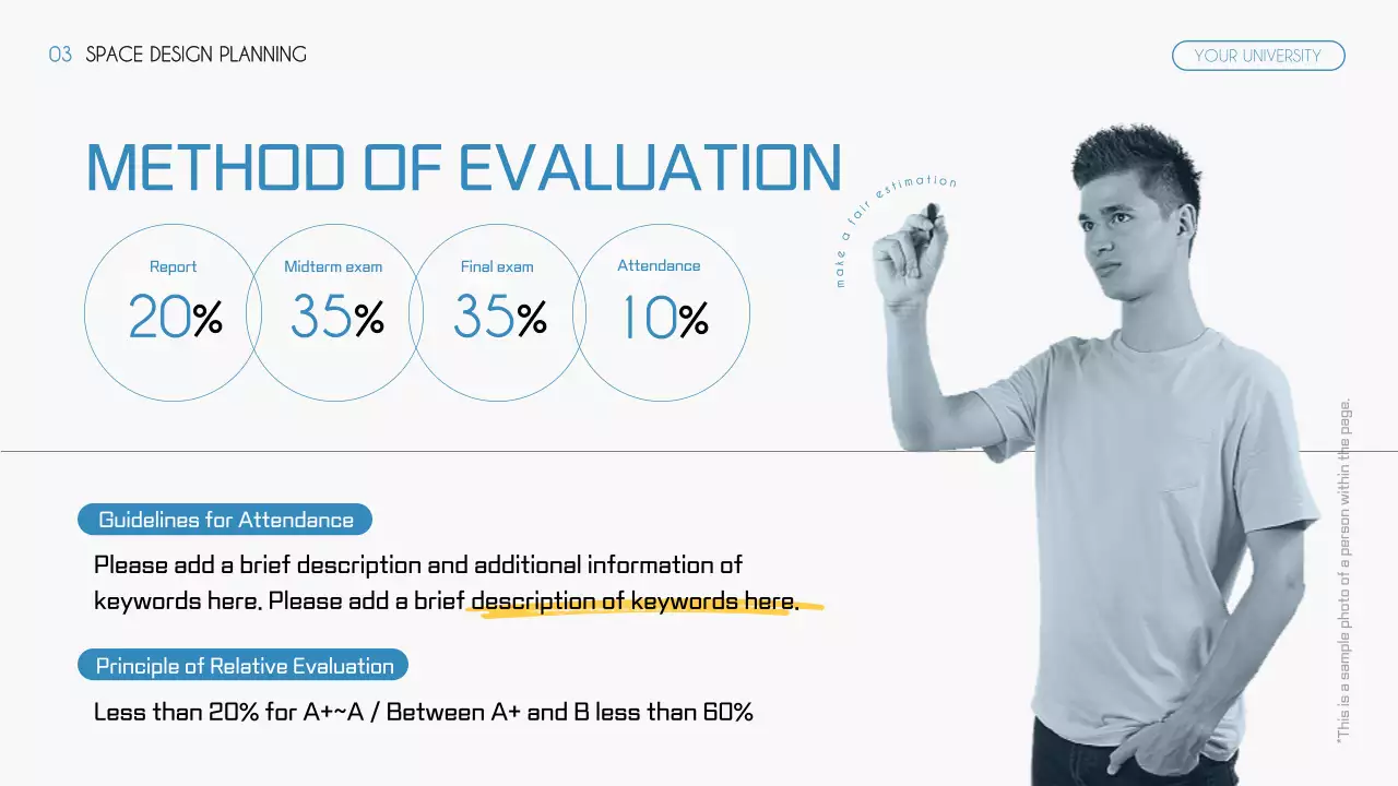 블루 미니멀리스트 디자인 오리엔테이션 프레젠테이션