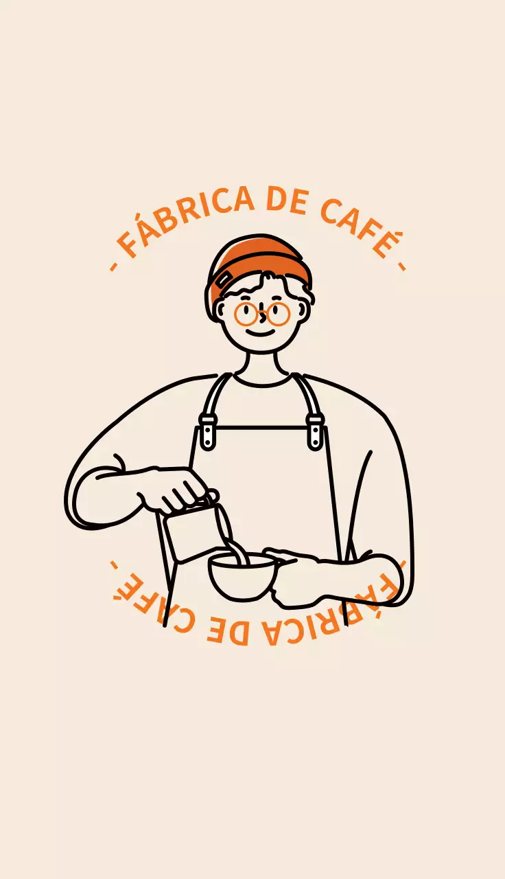 Tarjeta de visita de barista
