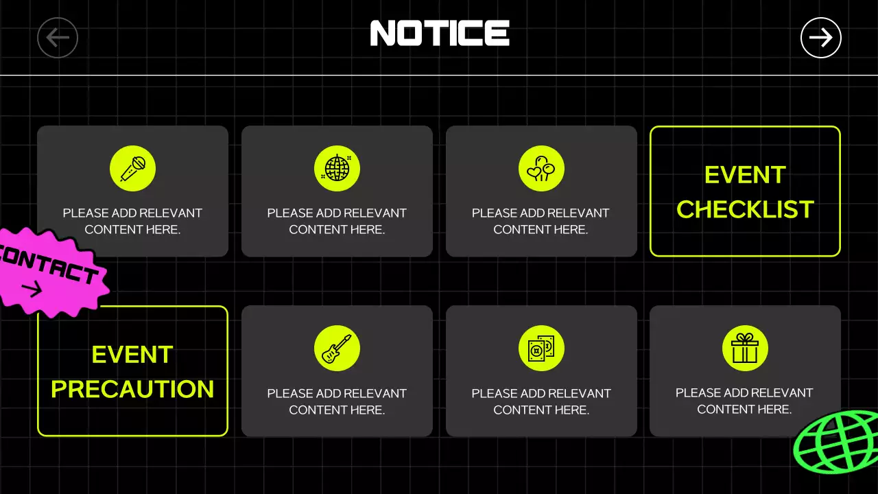 Black Modern Venue Manual Presentation