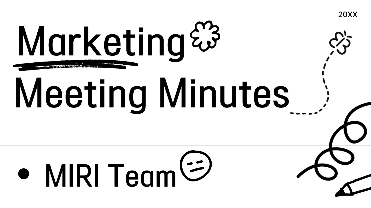 Black Minimal Marketing Document Presentation