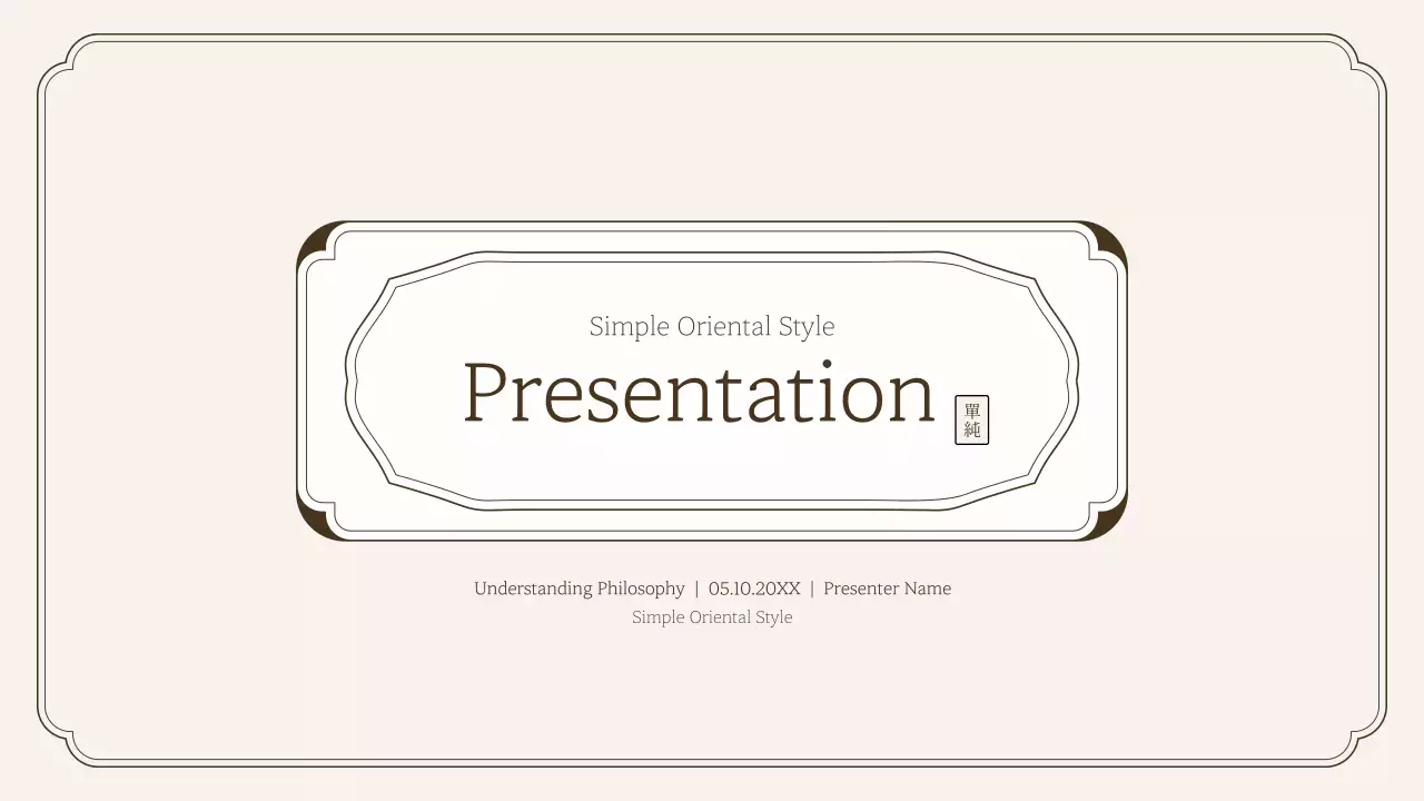 Grey Traditional Layout Presentation