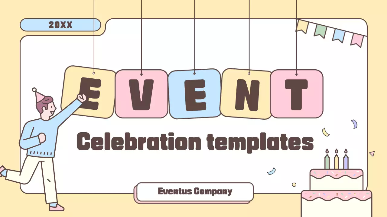 베이지 레트로 이벤트 초대장 프레젠테이션