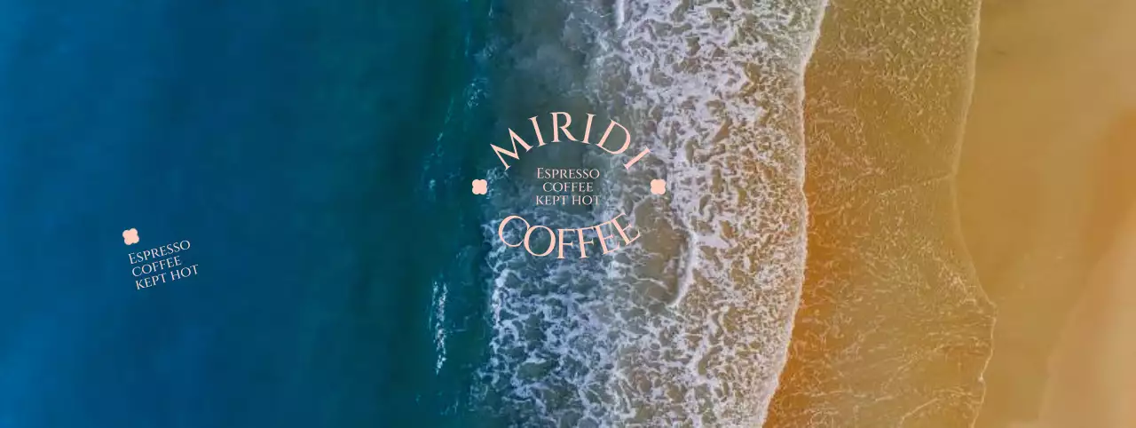 Promote a beach cafe with a summer vibe