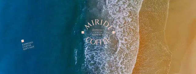 Promote a beach cafe with a summer vibe