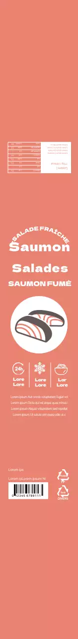 Boîte à bento pour salade Simple Icon multicolore