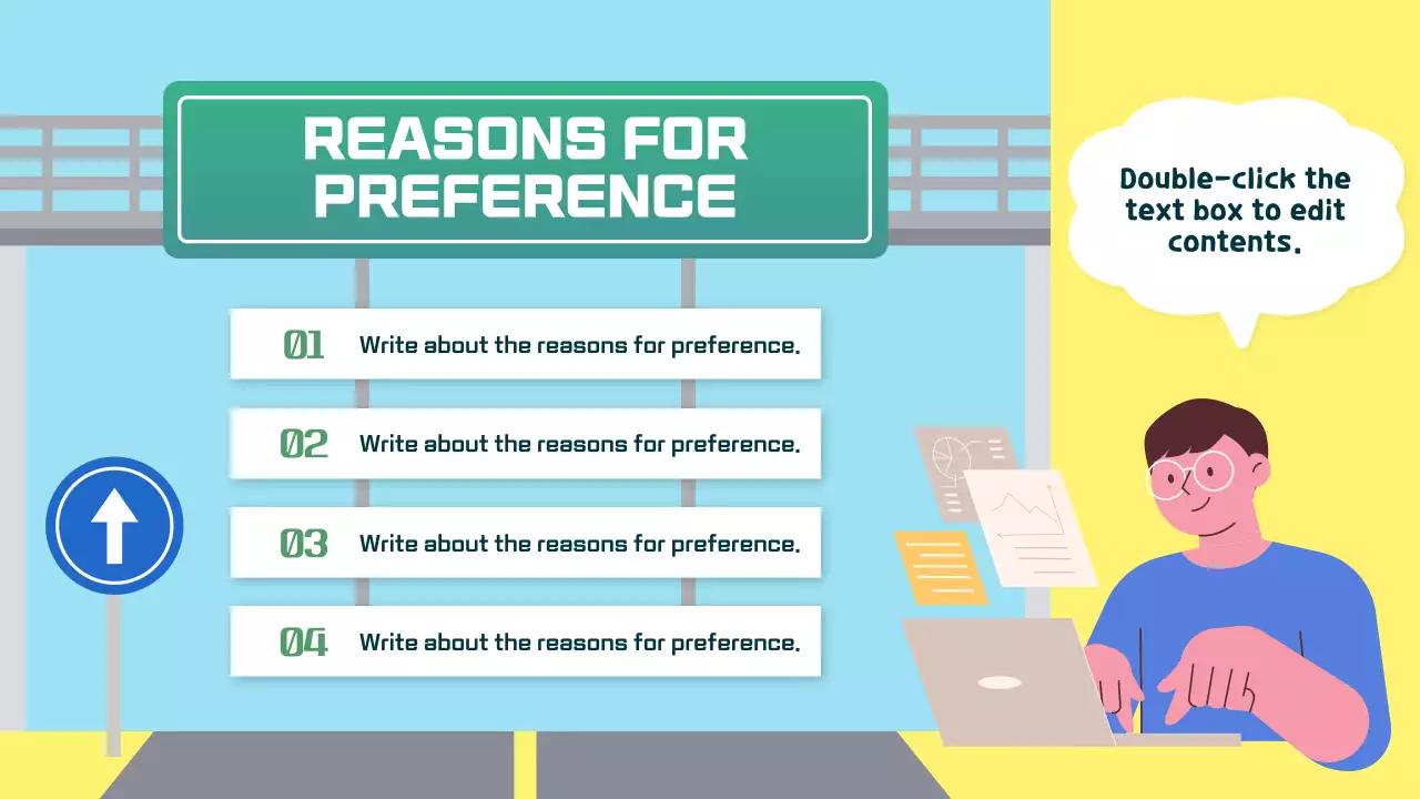 옐로우 모던 오트 가이드 프레젠테이션