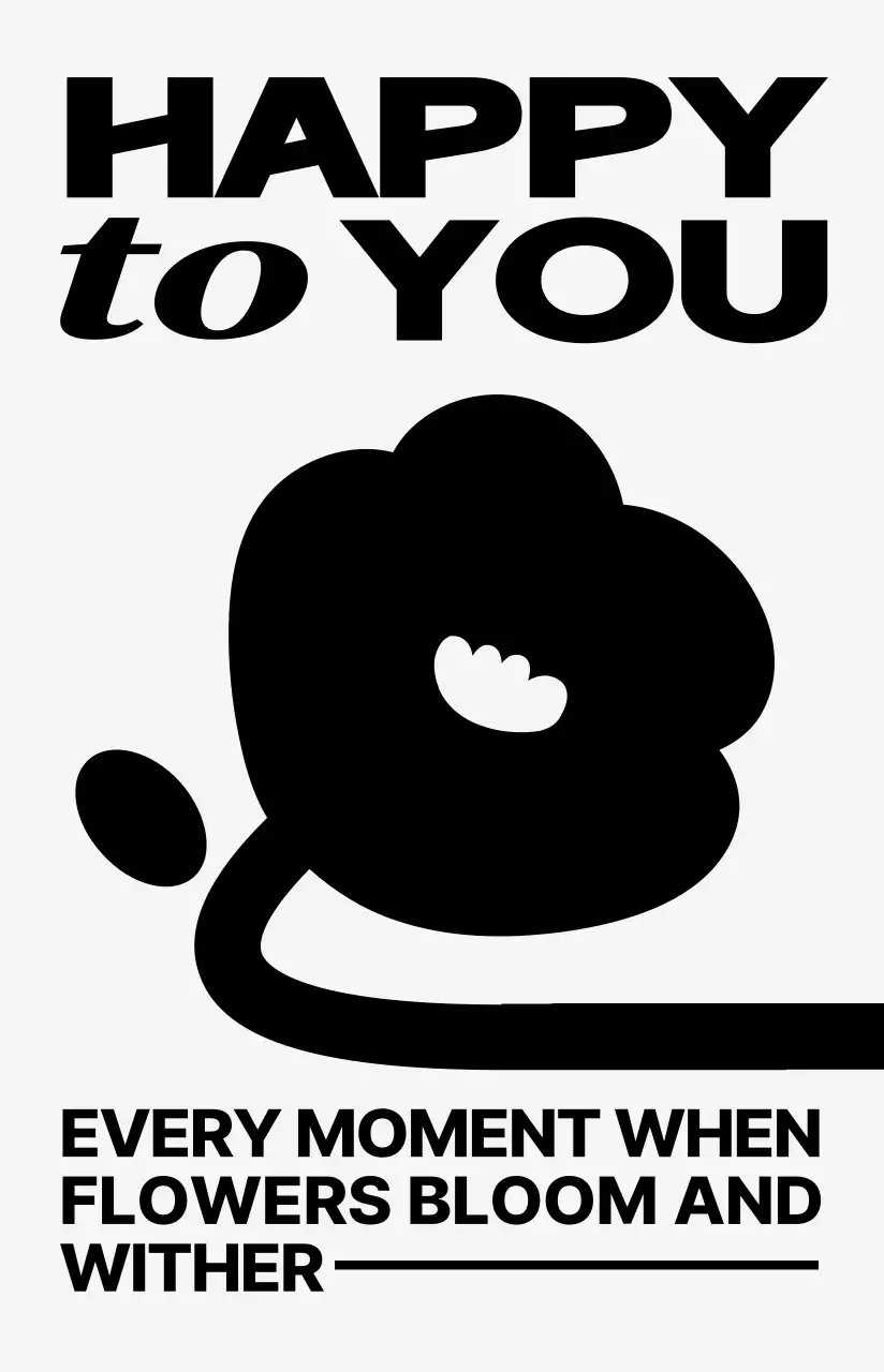 Gaya ilustrasi bunga yang lucu, penuh warna, dan trendi untuk barang-barang pribadi