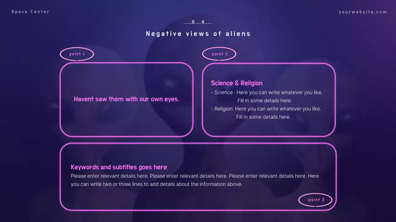 Blue Modern Alien Presentation