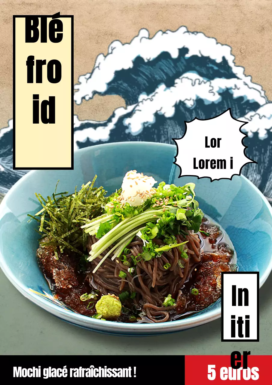 Menu d'été, vagues