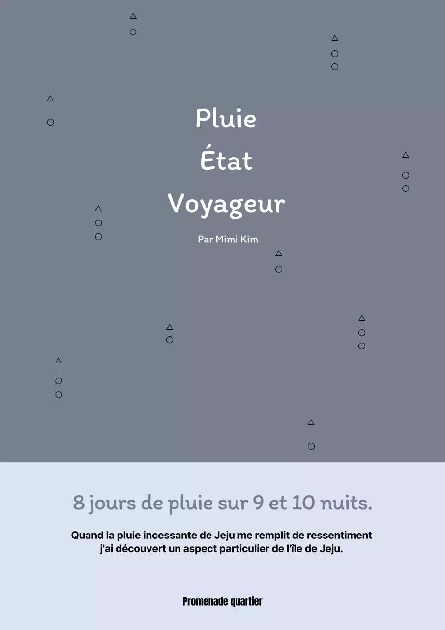 Un livre de prose de voyage gris clair, simple et emblématique