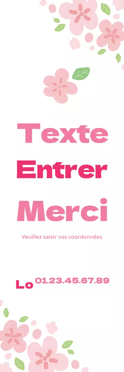 43433_Fleur de printemps saisie de texte