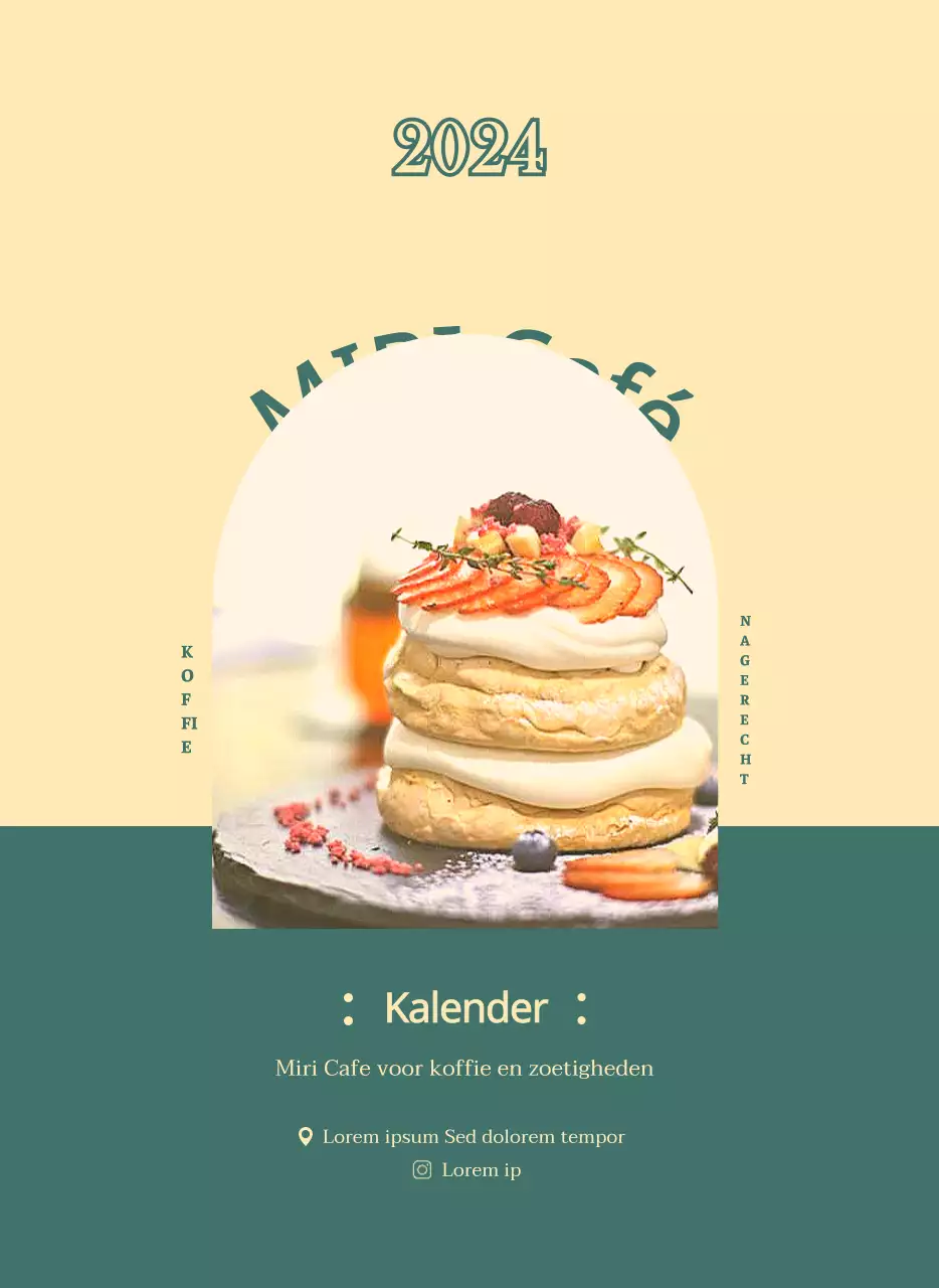 Cafékalender met aanbevelingen voor drankjes van de maand