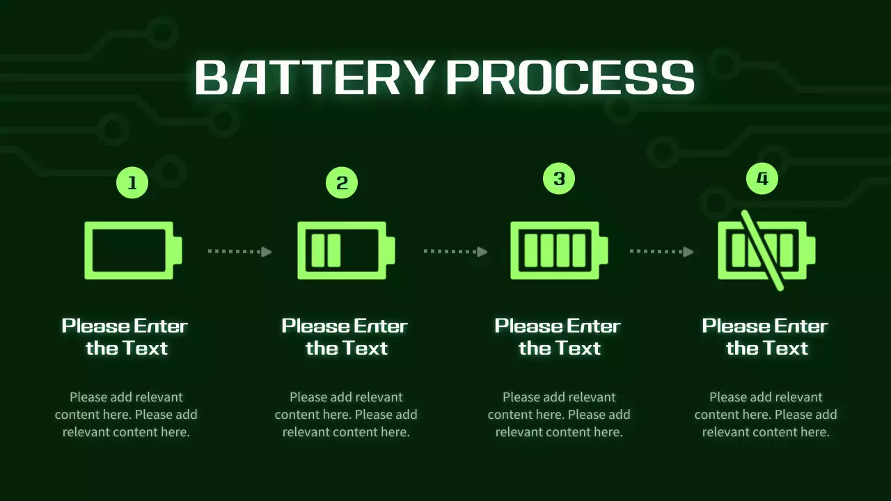 그린 모던 배터리 프레젠테이션