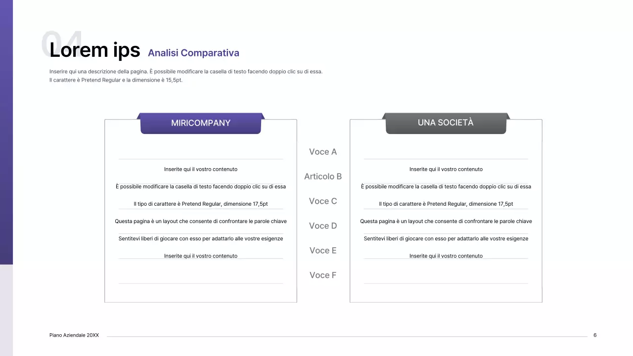 Kit di presentazione del business plan con concetto di indice viola sfumato
