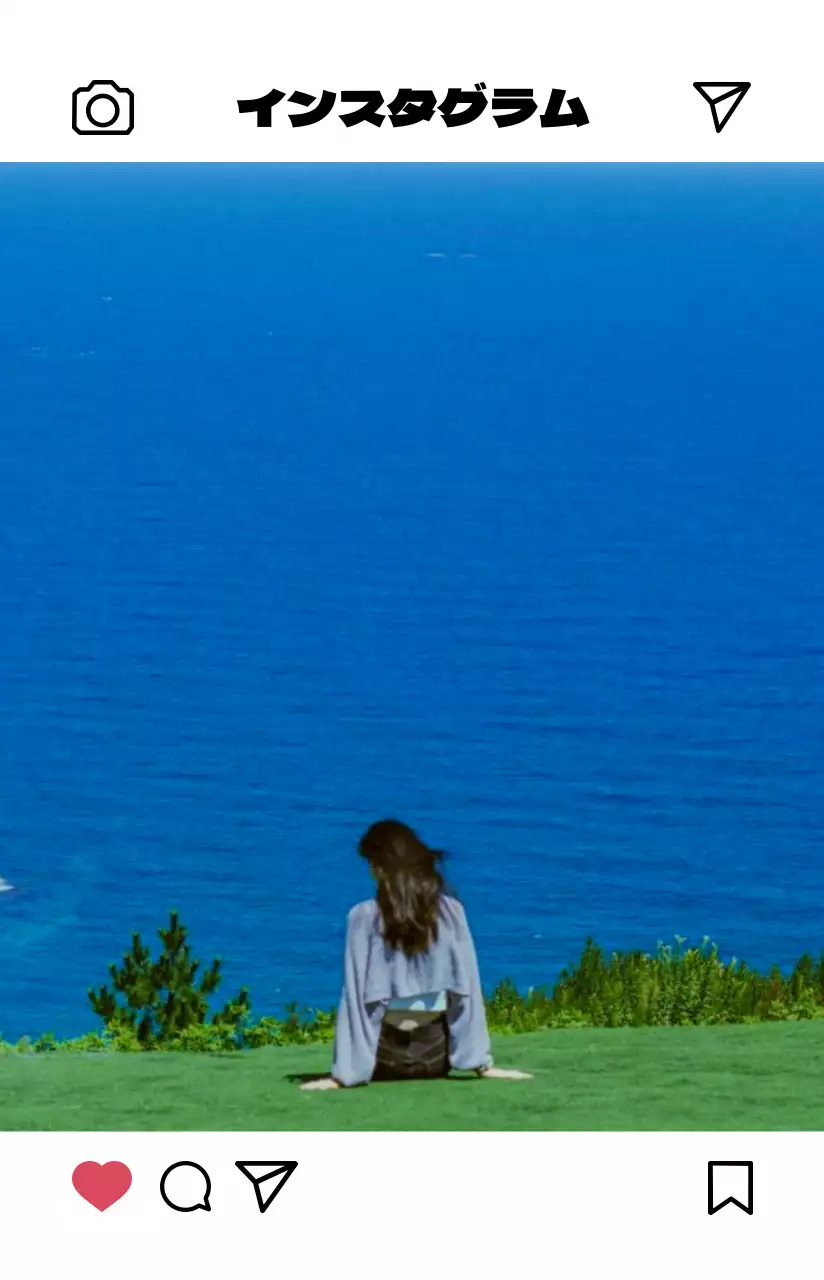 明るく温かみのあるカラー感のシンプルモダンなインスタグラムフォトフレームコンセプトのパーソナルグッズ用