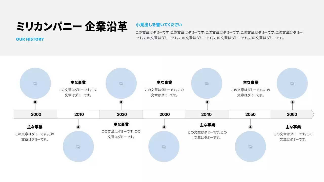 青 モダン 事業 報告書 プレゼンテーション