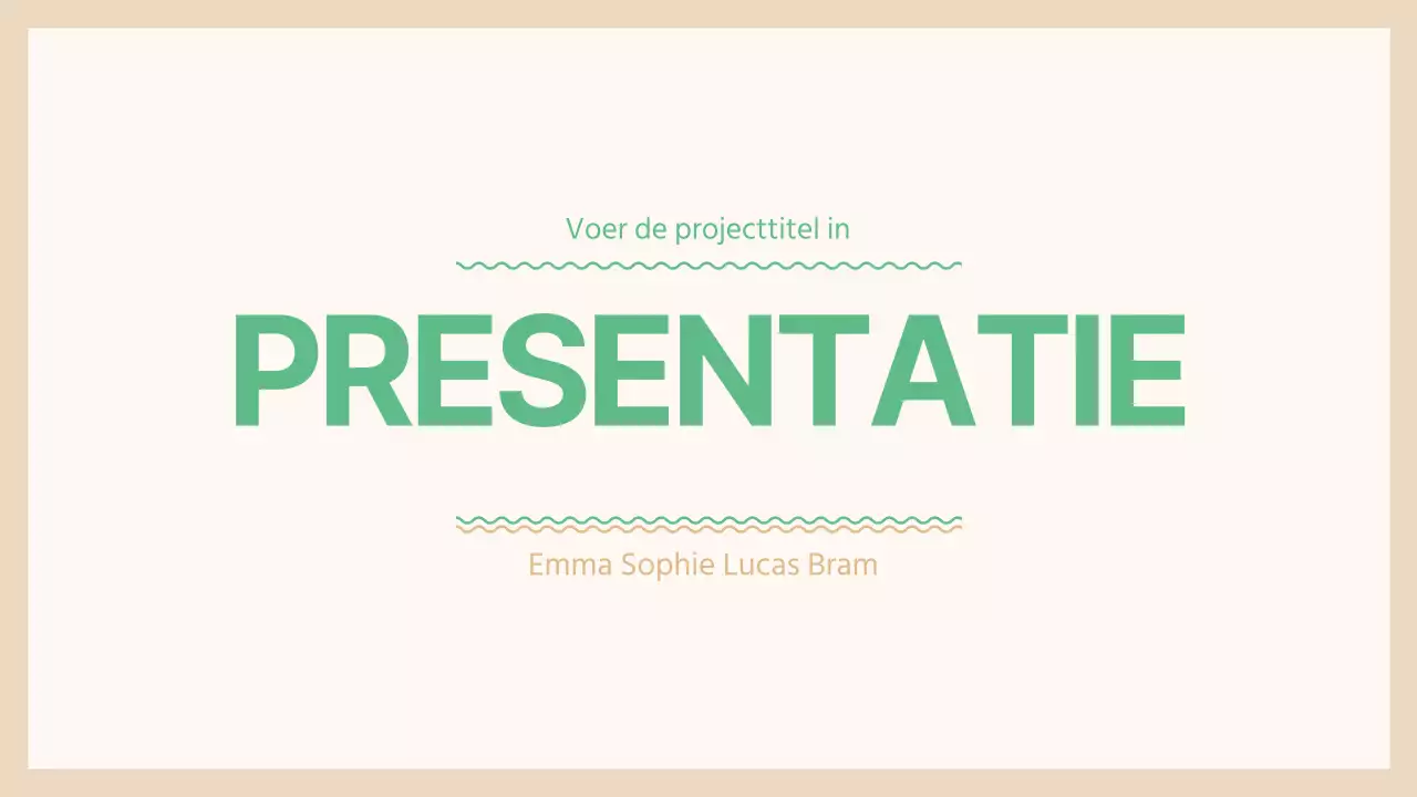 Presentatie huisdier