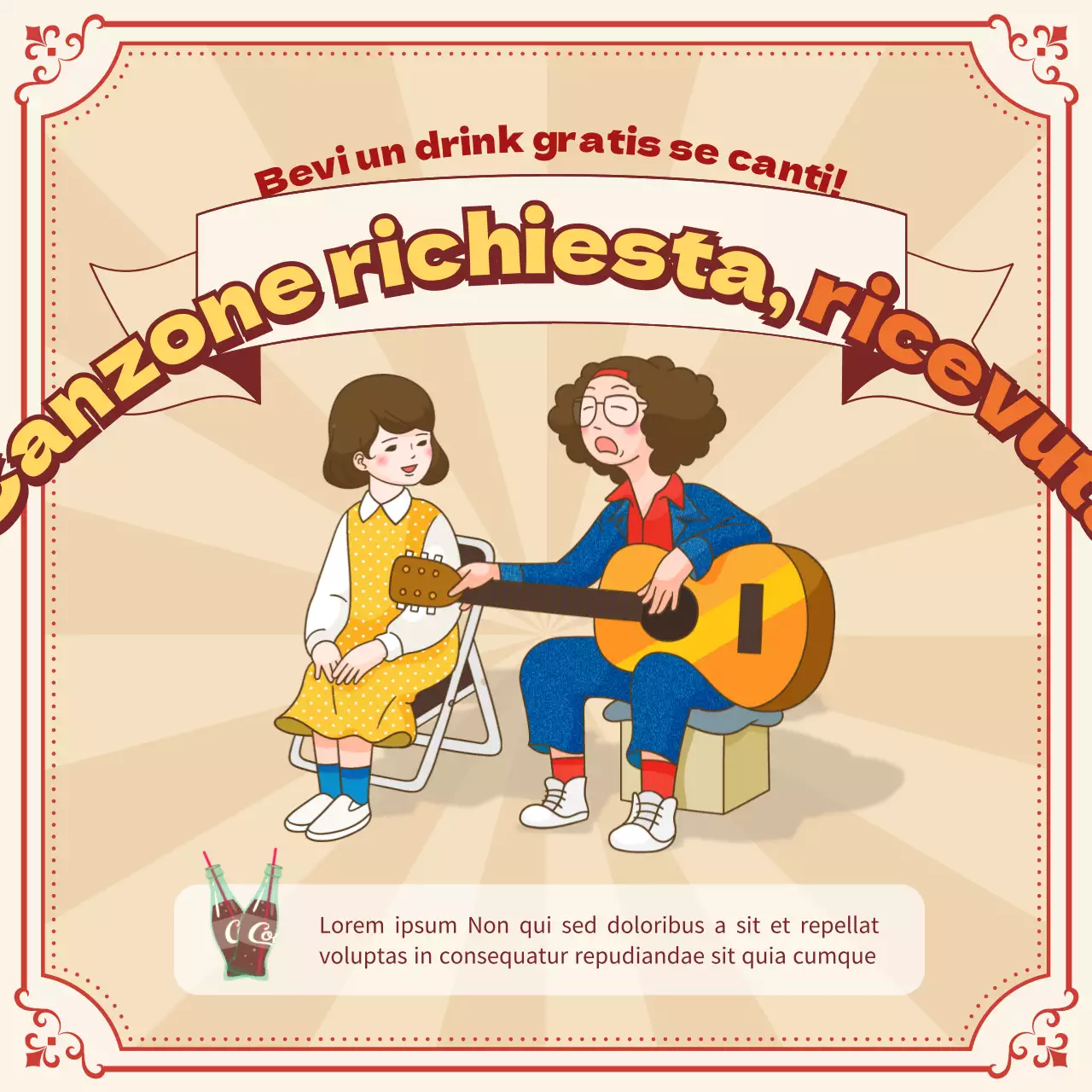 Eventi LP Cafe dal sapore retrò beige